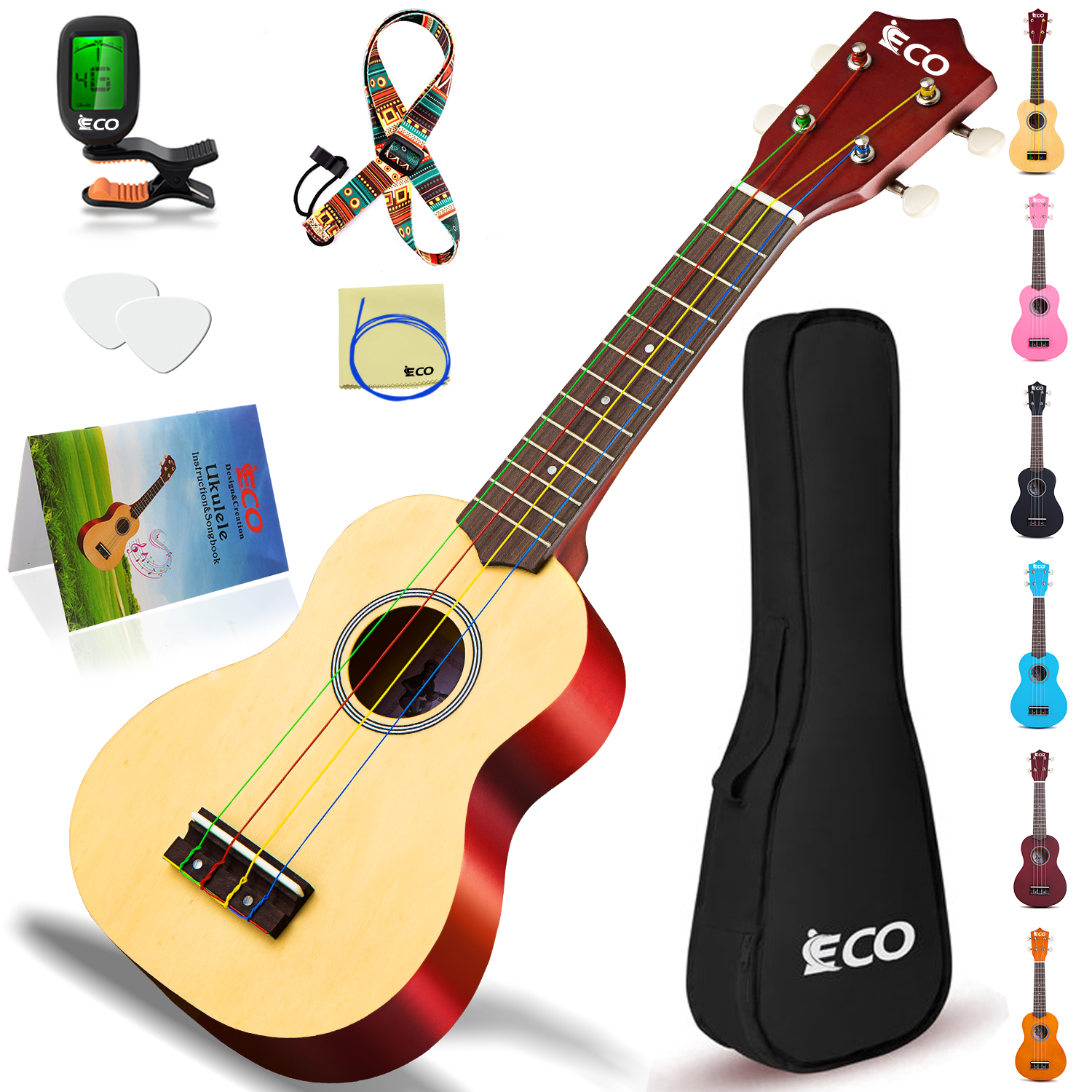 iECO Soprano Ukulele Beginner Kit - 副本