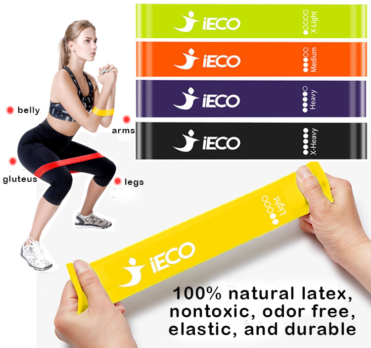 Resistance Loop Exercise Bands (5), Dual Sided Exercise Core Sliders (2)