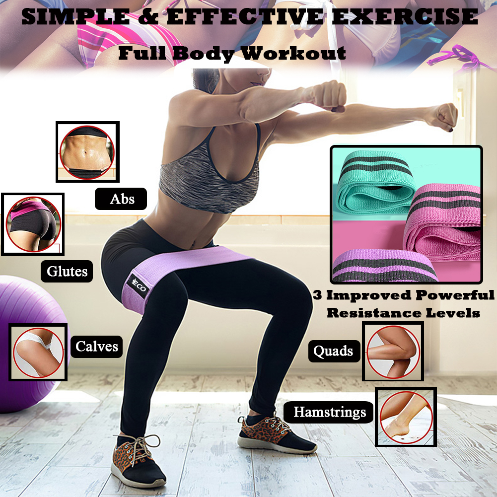 Fabric Resistance Loop Exercise Bands