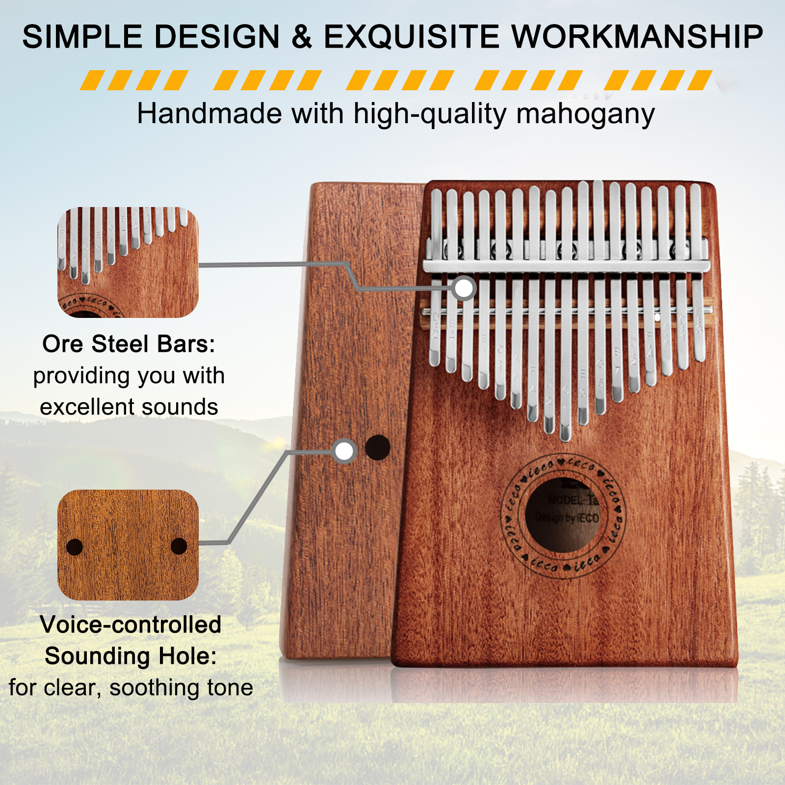 iECO Kalimba 17 Keys