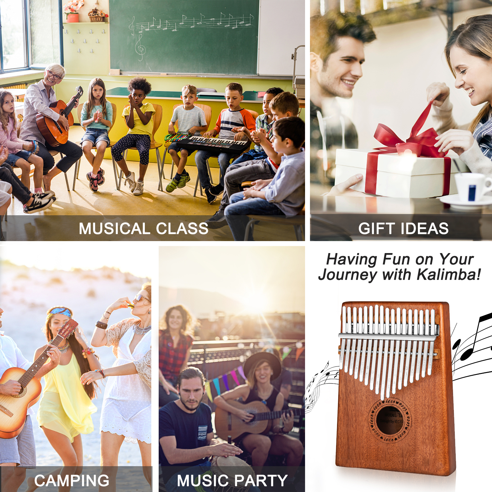 iECO Kalimba 17 Keys