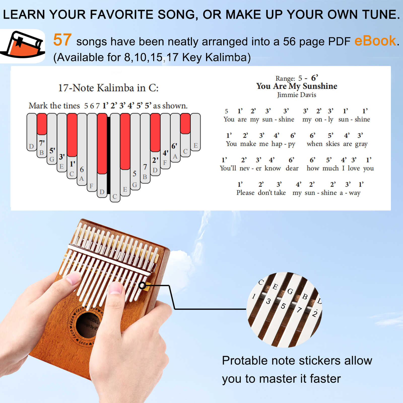 iECO Kalimba 17 Keys