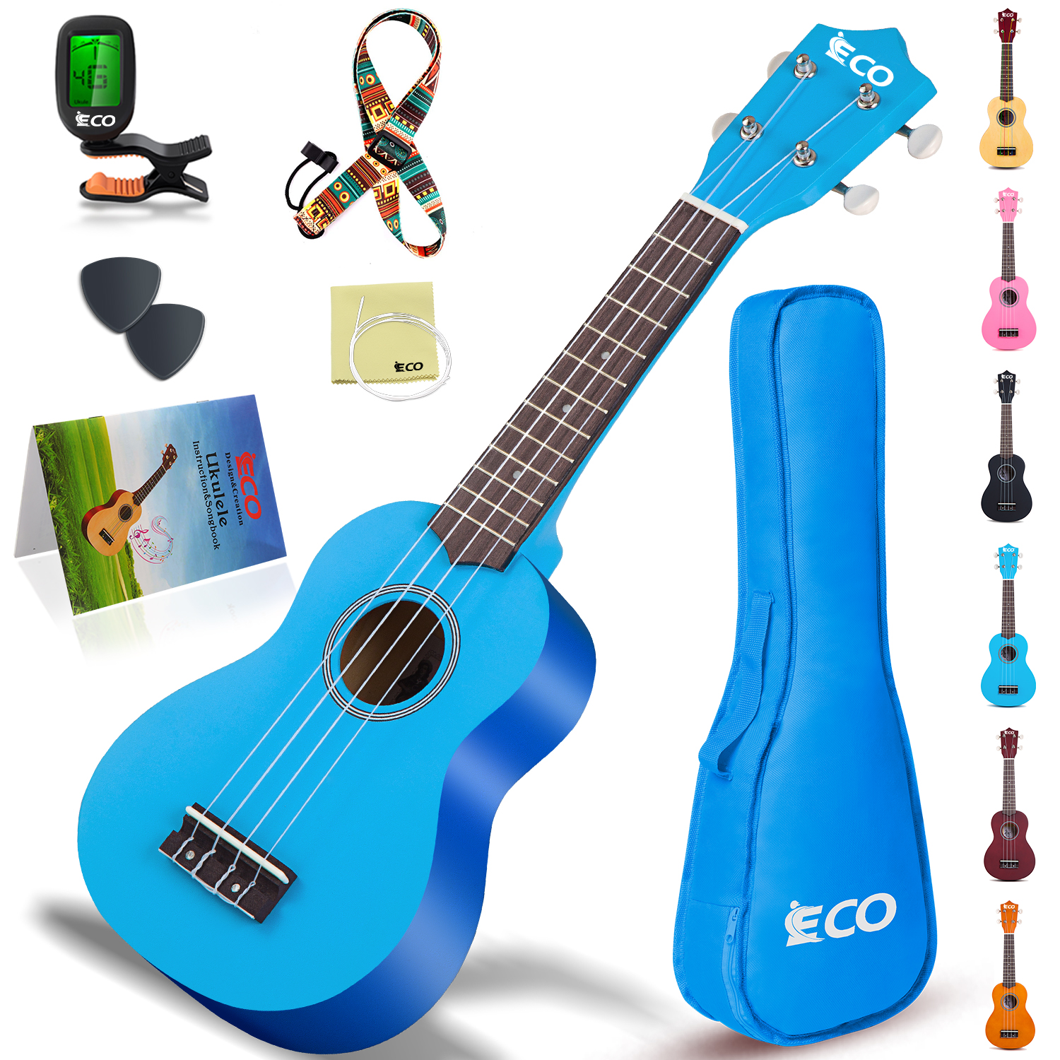 iECO Soprano Ukulele Beginner Kit