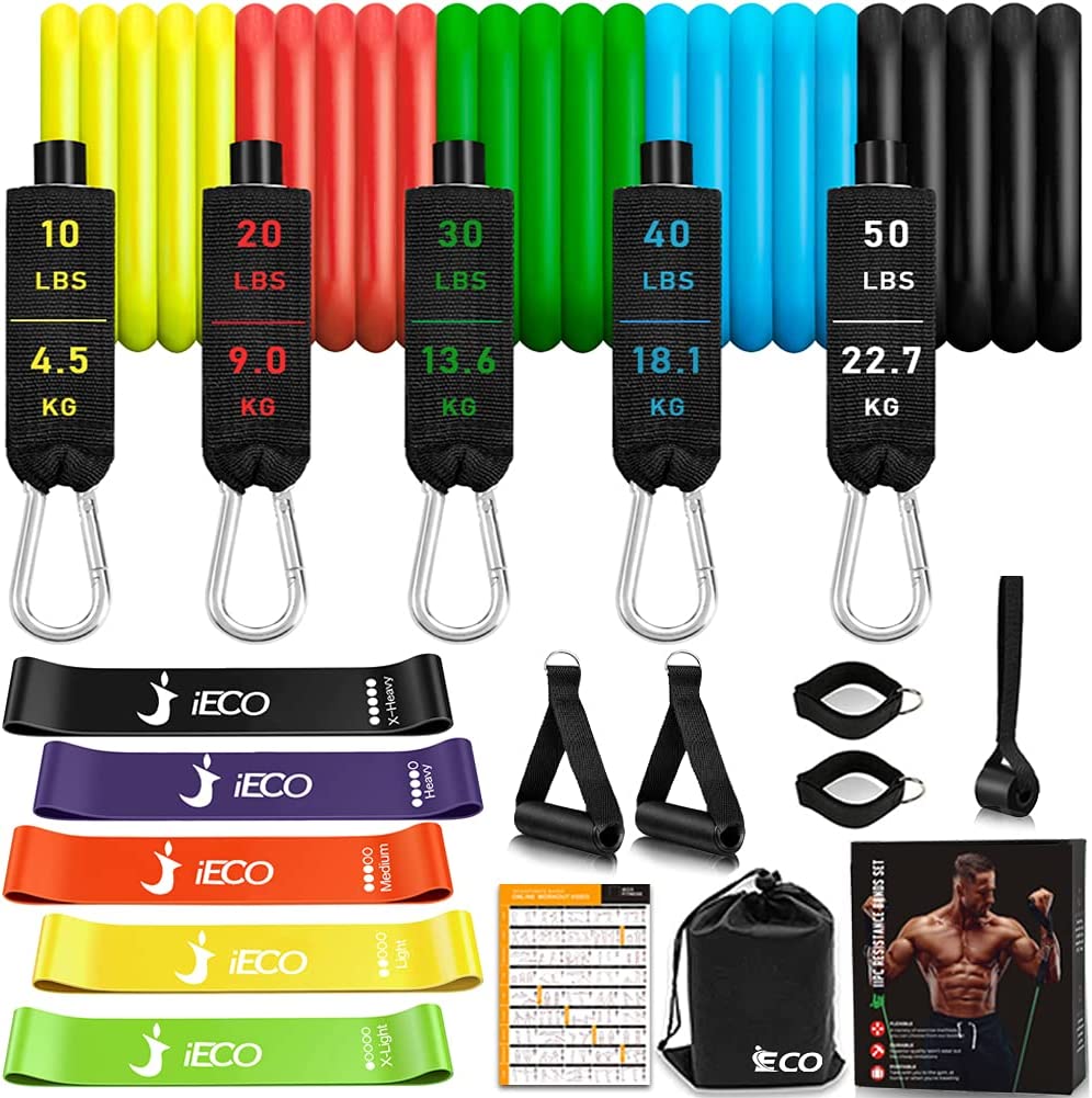 16 Pcs Resistance Bands Set